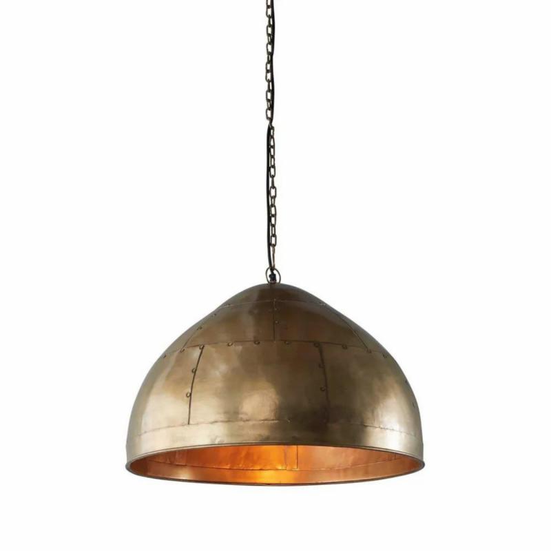 P51 Ceiling Pendant Small Antique Brass Hanging