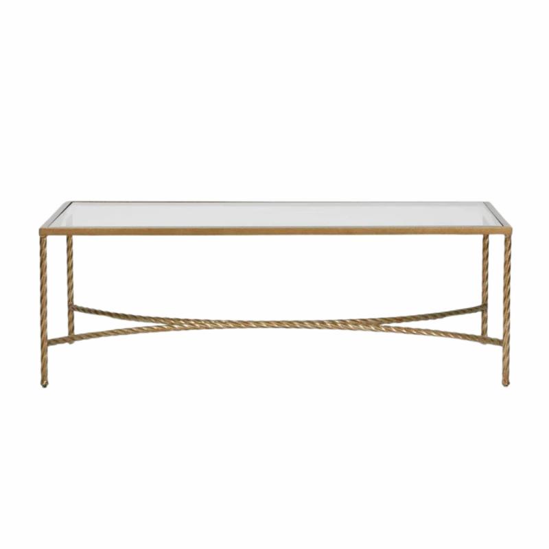 Palais Rectangular Coffee Table Gold Coffee Tables