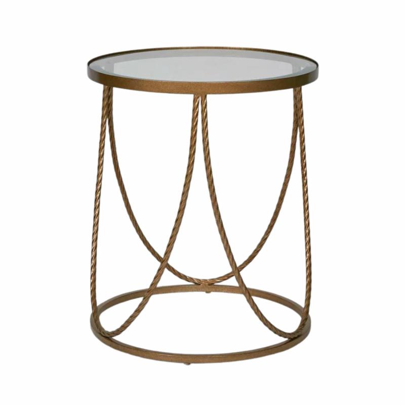 Palais Round Side Table Gold Side Tables