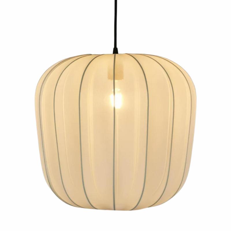 Pumpkin Ceiling Pendant Large Ivory (Shade Only) Hanging