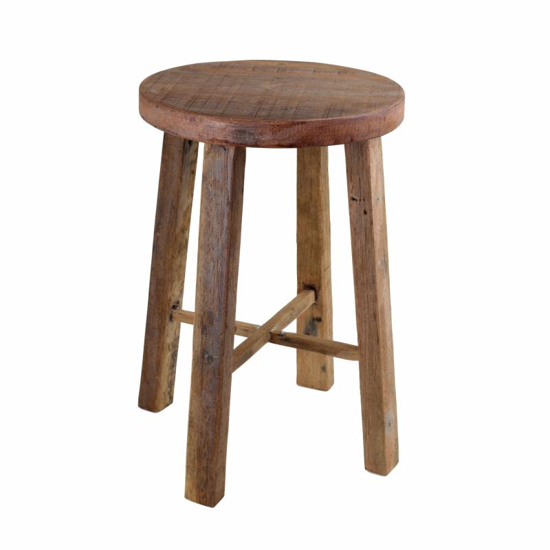 Round Stool Natural Standard Size Bar Stools