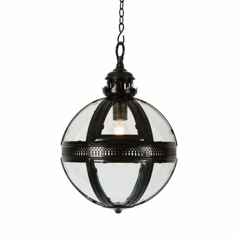 Saxon Ceiling Pendant Small Black Hanging