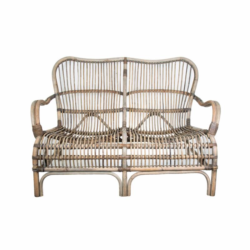 Seville Rattan Two Seater Kubu Grey 2 Seaters