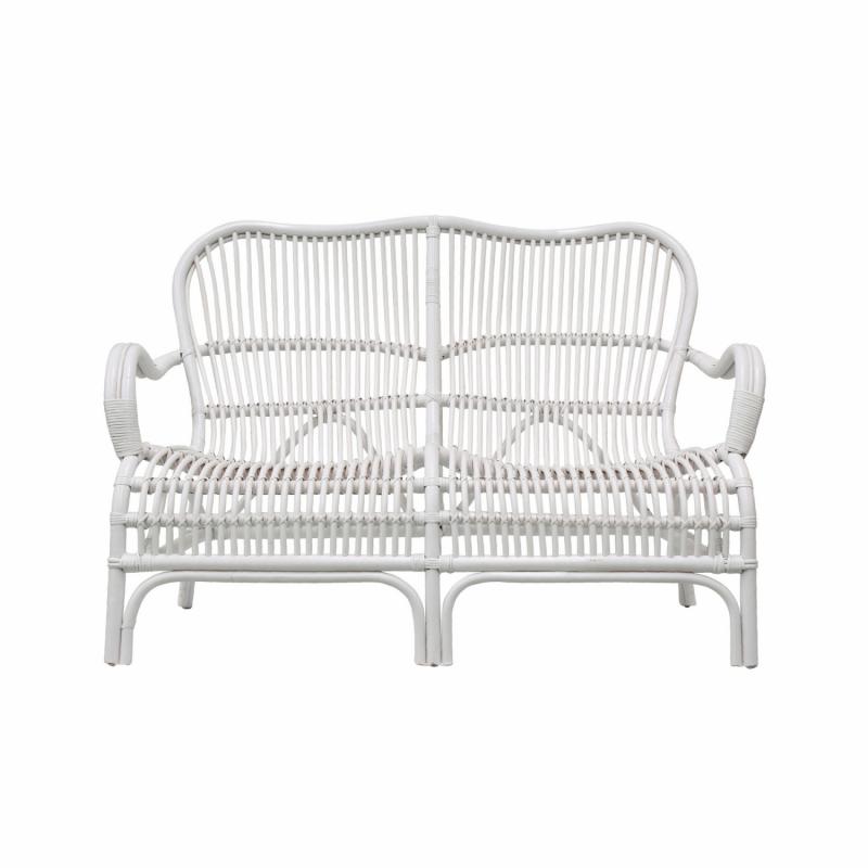 Seville Rattan Two Seater White 2 Seaters