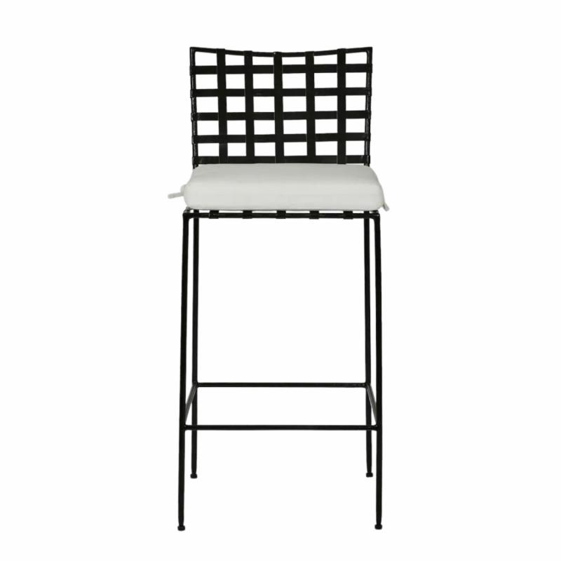 Sheffield Iron Outdoor Bar Chair With Cushion Bar Stools