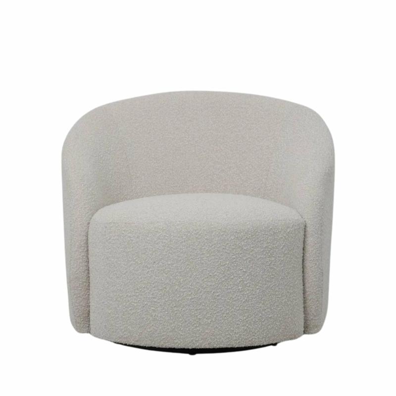 Sierra Swivel Chair Boucle Armchairs