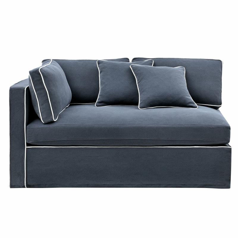 Slip Cover – Marbella Modular Sofa A Navy Slip Covers