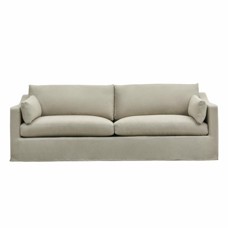 Slip Cover Only – Clovelly Hamptons 4 Seat Sofa Natural Slip Covers