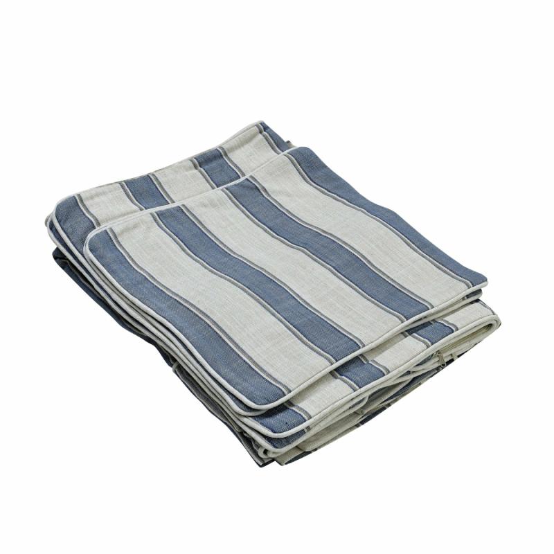 Slip Cover Only – Noosa Hamptons 1.5 Seat Sofa Blue Sky Stripe Slip Covers