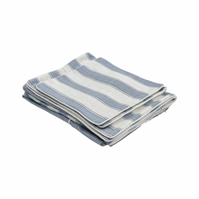 Slip Cover Only – Noosa Hamptons 2.5 Seat Sofa Blue Sky Stripe Slip Covers