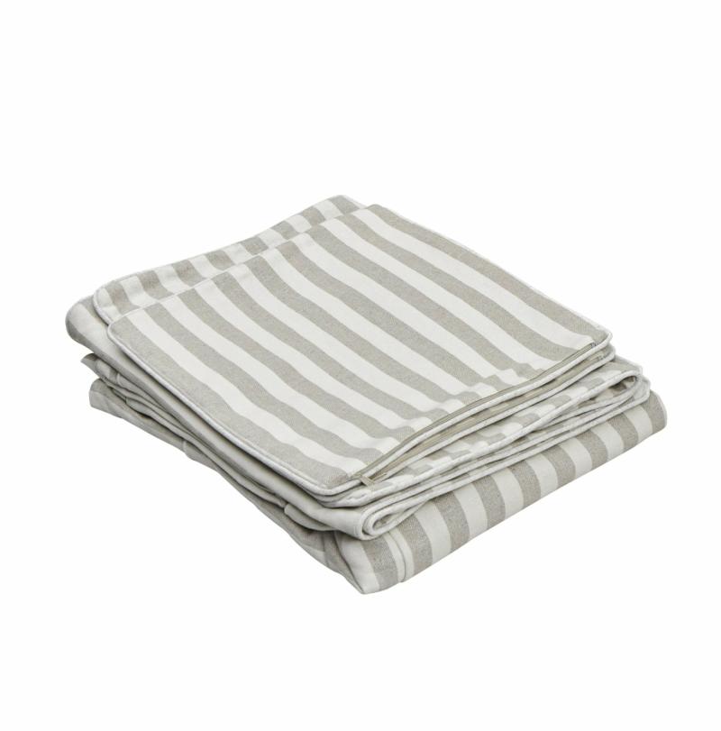 Slip Cover Only – Noosa Hamptons 2.5 Seat Sofa Natural Stripe Slip Covers