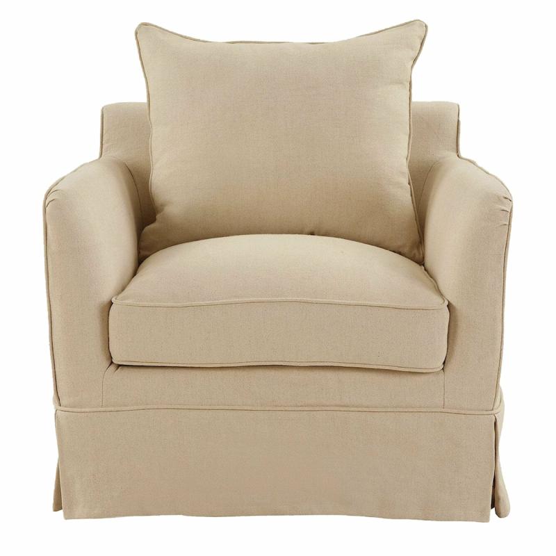 Slip Cover Only – Noosa Hamptons Armchair Beige Slip Covers