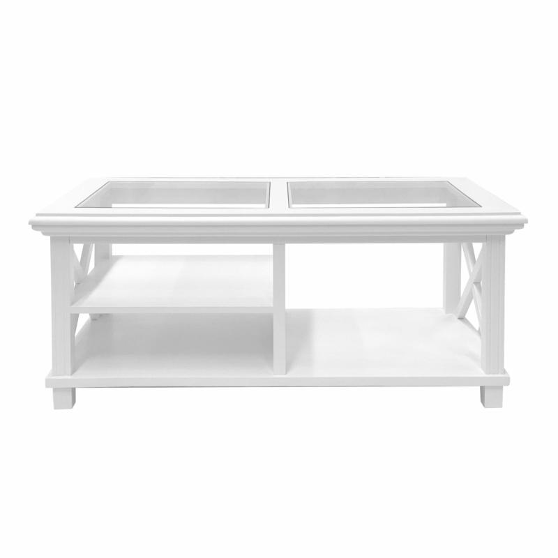 Sorrento Hamptons Rectangle 119Cm Coffee Table White Coffee Tables