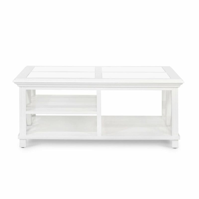 Sorrento Hamptons Square 120Cm Coffee Table White Coffee Tables