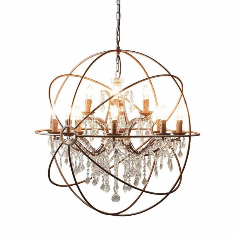 Sundance Chandelier Large Rust Hanging