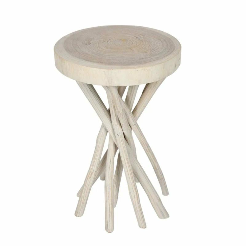 Tiki Table White Wash Side Tables