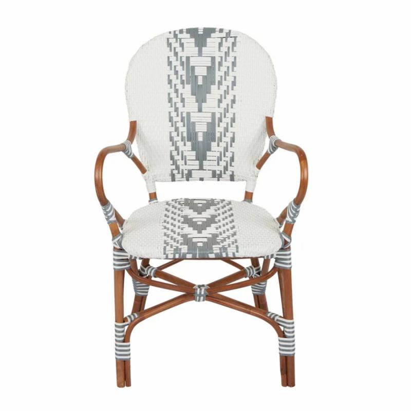 Tropez Rattan Chair Grey Chairs