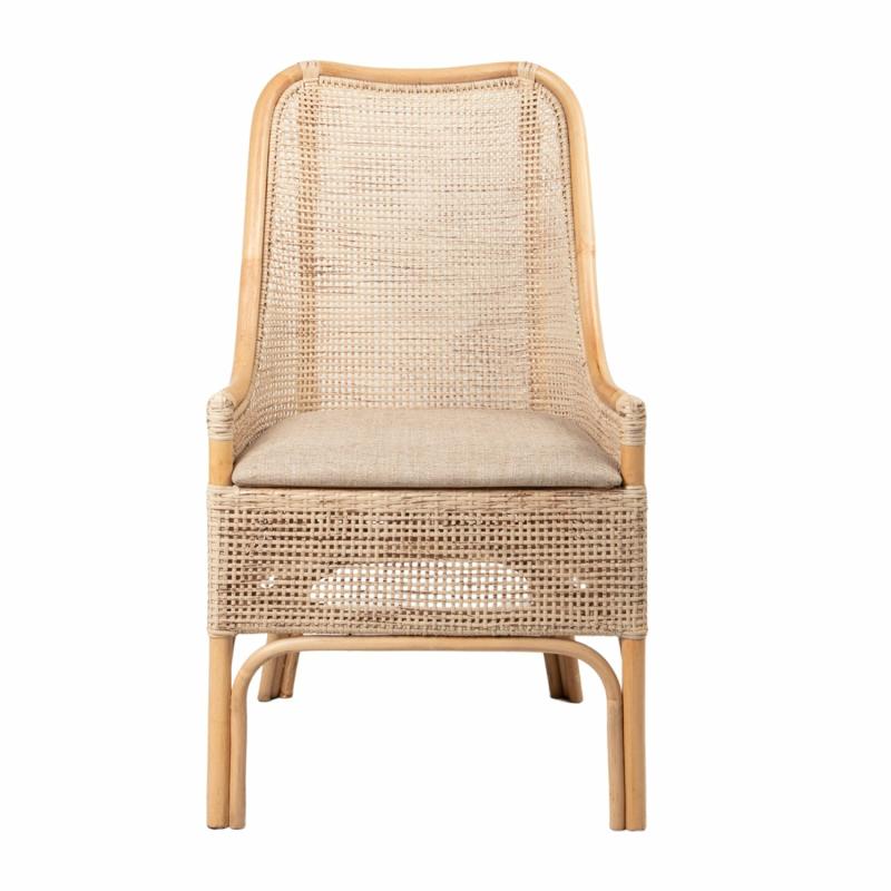 Victoria Hamptons Dining Chair Natural Whitewash Chairs