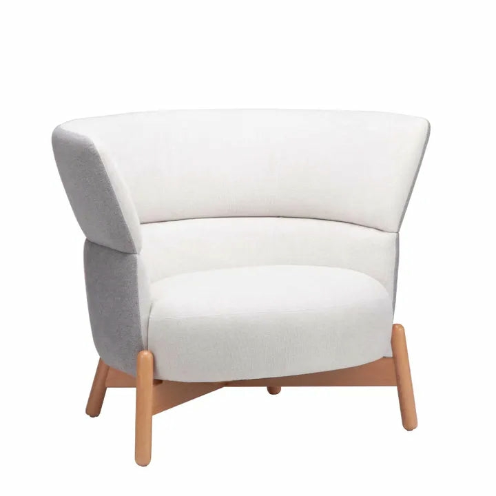 Wally High Wall Upholstered Occasional Chair Grey Armchairs