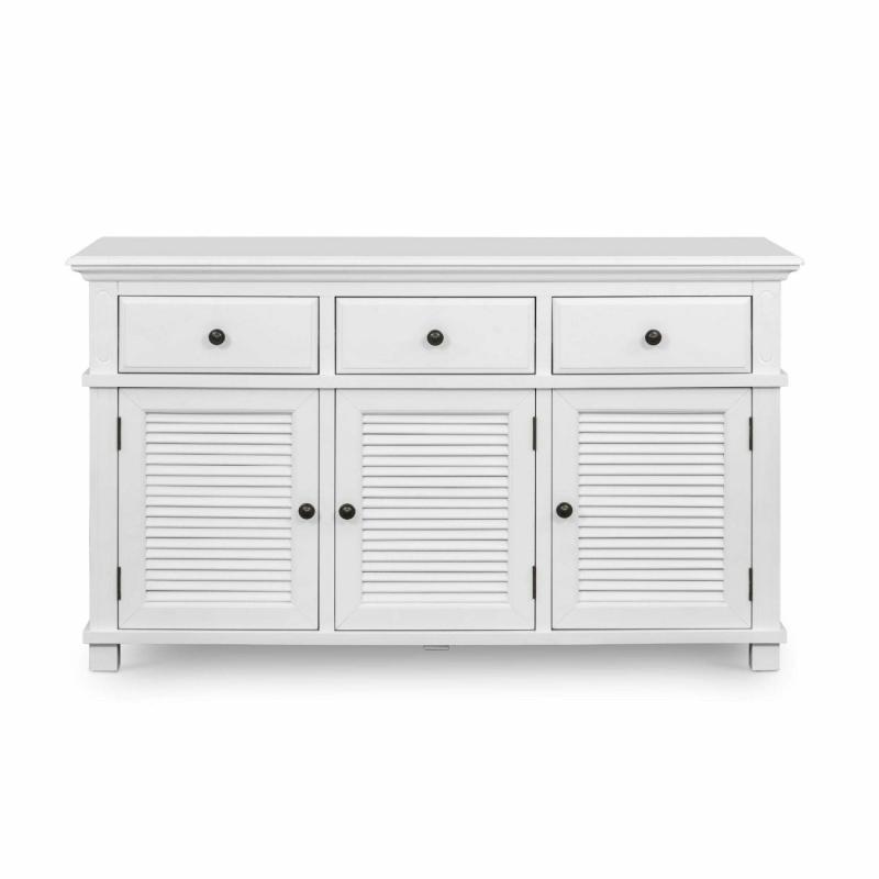 West Beach 3 Door Hamptons 145Cm Buffet White Sideboards And Buffets