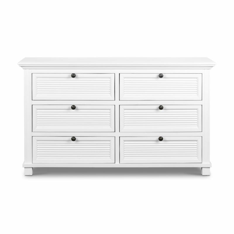 West Beach Chest Of 6 Drawers White Bedroom