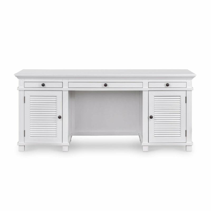 West Beach Hamptons Desk White W/ Shutter Doors Desks