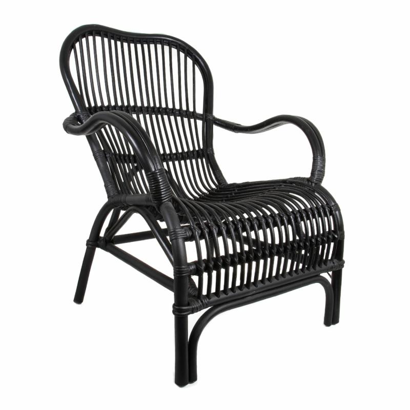 Seville Rattan Armchair Black Armchairs