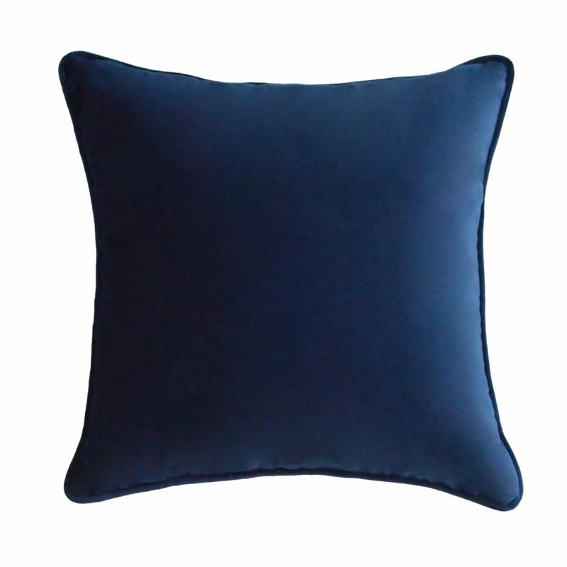 55Cm Throw Cushion Navy Velvet Cushions & Throws