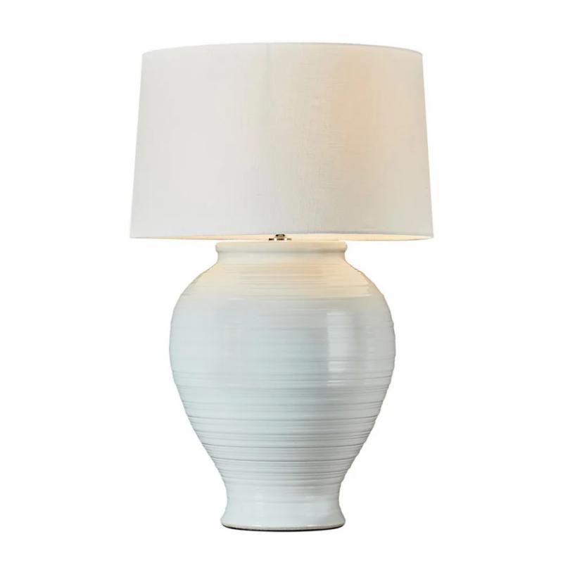 Montauk Ceramic Table Lamp Base White Lamps