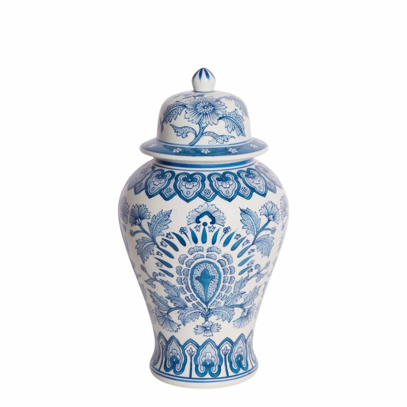 Peacock Porcelain Ginger Jar Small Decor