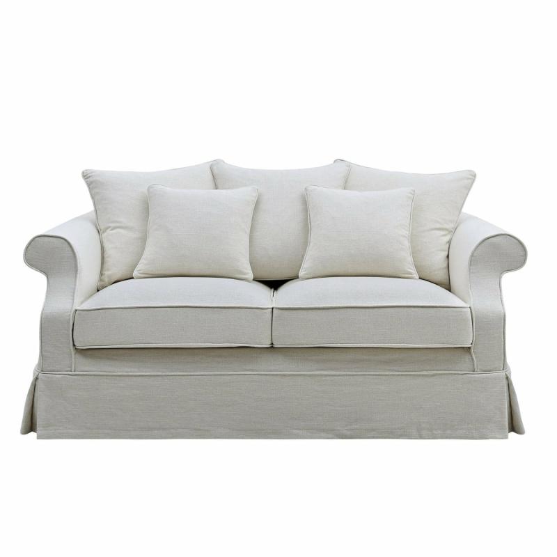 Slip Cover Only – Avalon Hamptons 2 Seat Sofa Ivory Slip Covers