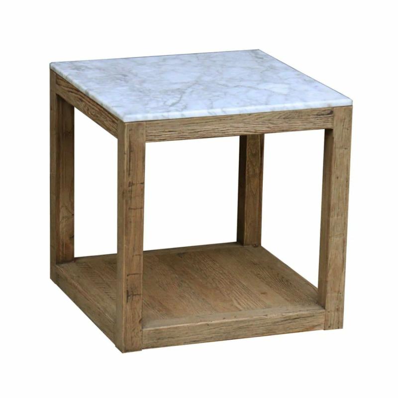 Denver Marble Side Table White Side Tables